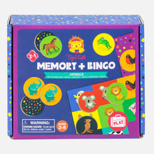 Load image into Gallery viewer, 2 in 1 - Memory & Bingo - Animals