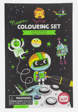 Load image into Gallery viewer, Neon Colouring Set - 2 Themes Available