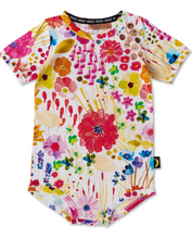 Load image into Gallery viewer, Field of Dreams in Colour Organic SS Romper
