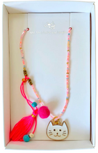 Load image into Gallery viewer, Cat Charm Necklace with Tassel
