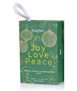 Joy, Love, Peace - Xmas Bauble - Soap