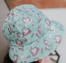 Load image into Gallery viewer, Ponytail Swim Bucket Beach Hat - 2 Designs