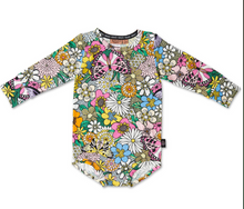 Load image into Gallery viewer, Bliss Floral Organic LS Romper