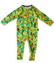 Load image into Gallery viewer, Jungle Boogie Organic LS Zip Romper