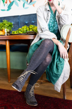 Load image into Gallery viewer, Deco Grey Merino Wool Tights