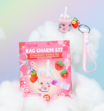 Load image into Gallery viewer, Bag Charm Kit - Strawberry Bubble Tea