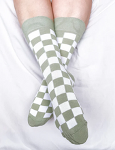 Load image into Gallery viewer, Green Check Socks