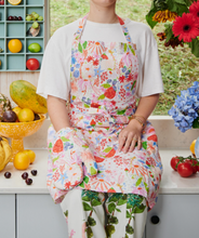 Load image into Gallery viewer, Meandering Meadow Linen Apron