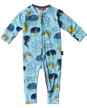 Load image into Gallery viewer, Weather Report Organic LS Zip Romper - LAST ONE SZ 18-24mths