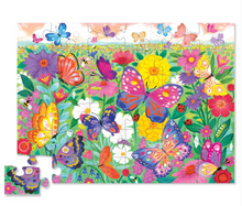 Load image into Gallery viewer, Butterfly Garden Floor Puzzle - 36 pieces