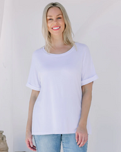 Load image into Gallery viewer, Roll Sleeve Tee - Black or White