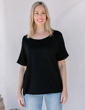 Load image into Gallery viewer, Roll Sleeve Tee - Black or White