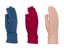 Load image into Gallery viewer, Cable Knit Gloves - 3 Colour Options