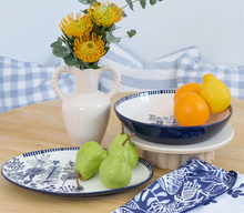 Load image into Gallery viewer, Navy Natives Ceramic Serving Ware
