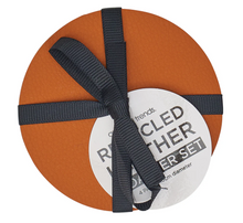 Load image into Gallery viewer, Recycled Leather Coaster Sets