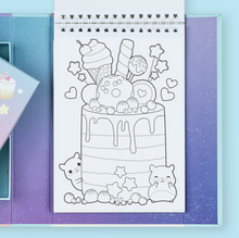 Load image into Gallery viewer, Pastel Colouring Set - Kawaii Cute