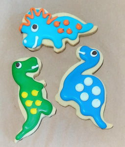 Iced Cookies - Large - Dinosaurs & Unicorns