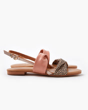 Load image into Gallery viewer, Milu Sandal - Tan Cheetah SZ 36