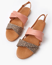 Load image into Gallery viewer, Milu Sandal - Tan Cheetah SZ 36