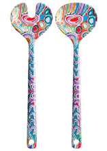 Load image into Gallery viewer, Alperstein Designs Melamine Salad Servers - VArious Designs
