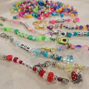 Beaded Key Ring Charm Accessories