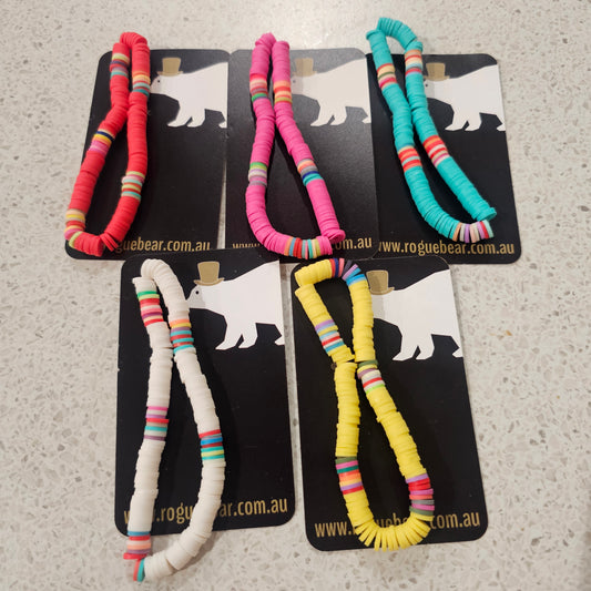 Silicone Bead Anklets Assortedj