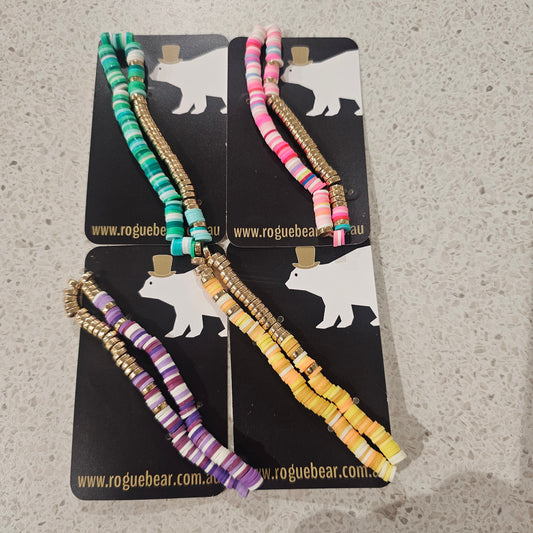 Silicone Bead Anklets Assortedj
