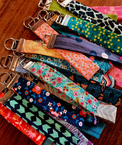 Fabric Wristlet Key Fobs