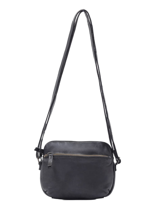 Bondi Leather Cross Body Bag Black