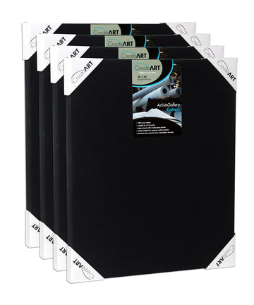 Black Triple Primed Artist Gallery Canvas 35mm
