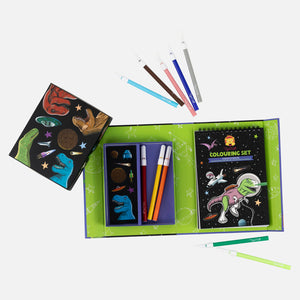 Colouring Set - Dinos in Space