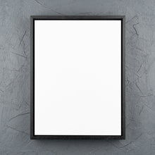 Load image into Gallery viewer, Satin Black Floating Frame with Primed Art Board - Square/Rectangle

