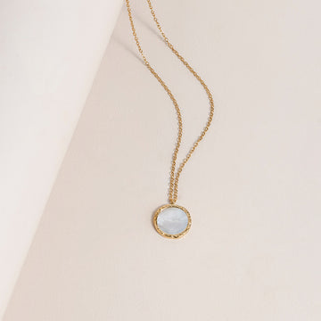 Gold Mother of Pearl Pendant