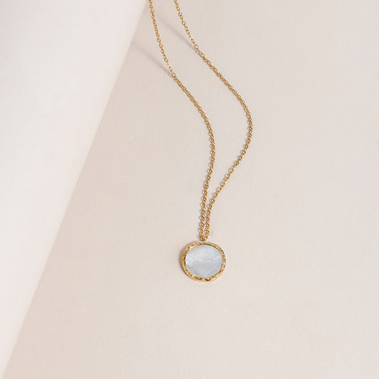Gold Mother of Pearl Pendant