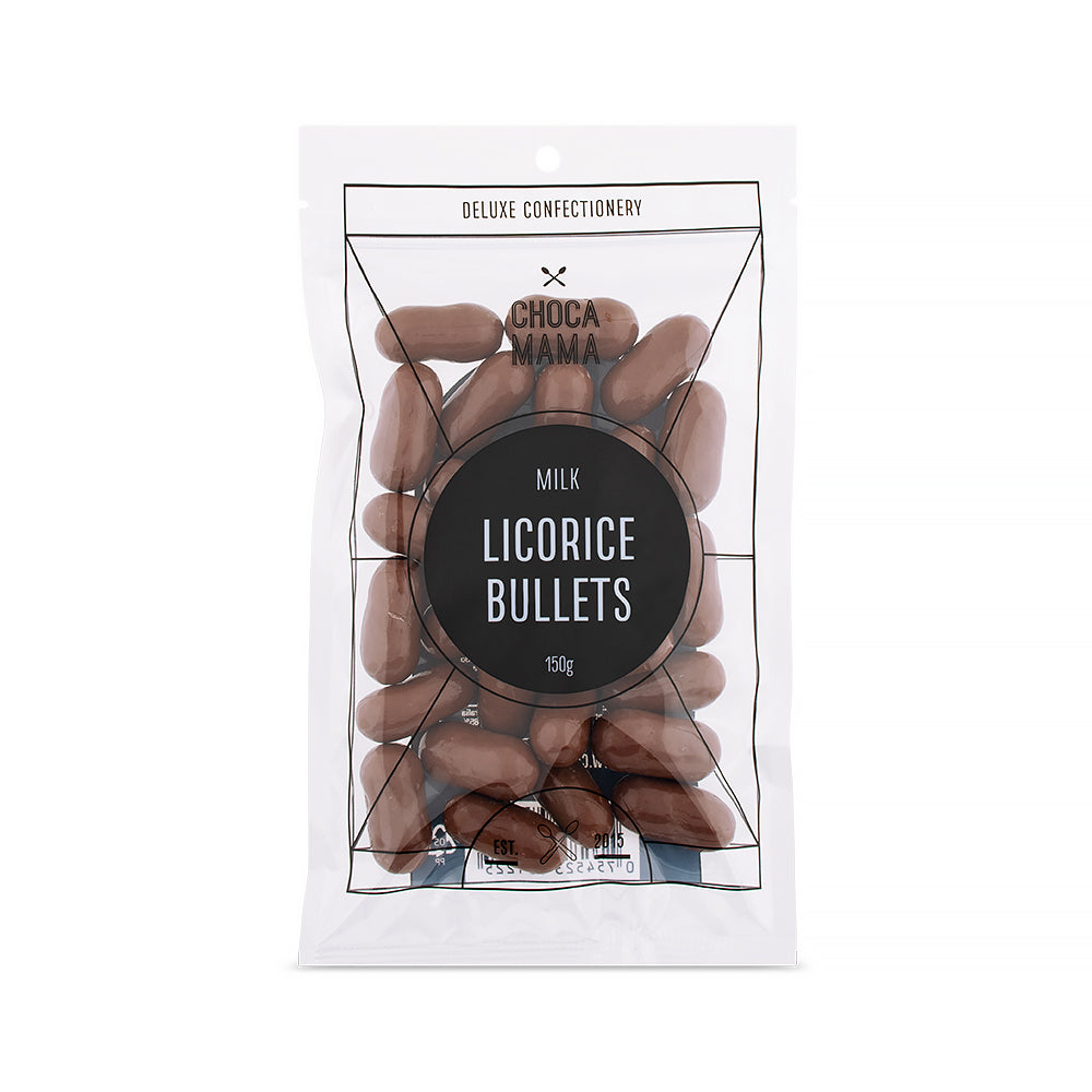 Milk Chocolate Licorice Bullets - 150g