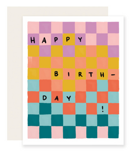 Birthday Checkerboard - Card