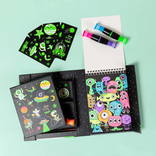 Neon Colouring Set - Outer Space