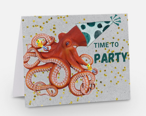 Greeting Card - Time To Party