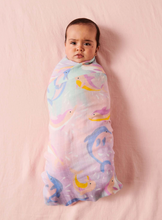 Load image into Gallery viewer, Dolphin Magic Bamboo Baby Swaddle
