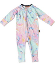 Load image into Gallery viewer, Dolphin Magic Organic LS Zip Romper
