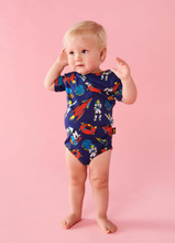 Load image into Gallery viewer, Outer Space Organic SS Romper

