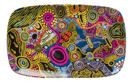 Indigenous Art Ceramic Platter - Various Designs