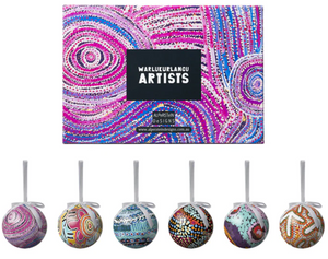 Indigenous Art Xmas Baubles - Set of 6