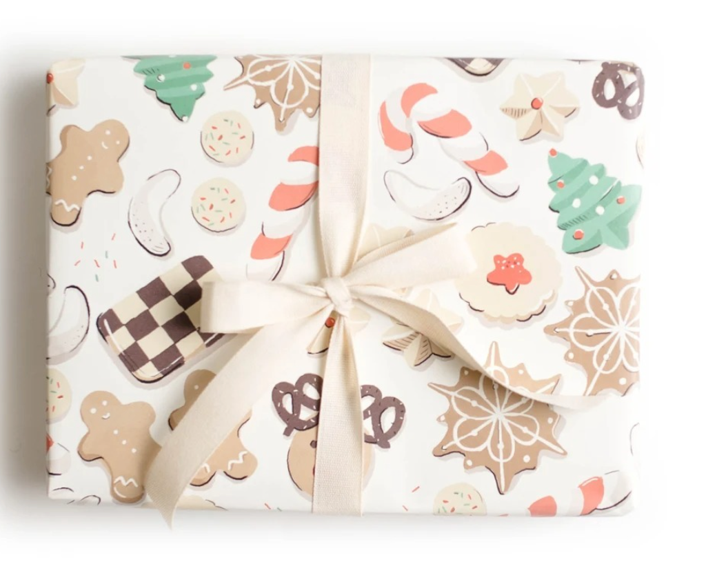 Christmas Cookie Wrapping Paper - Single Sheet