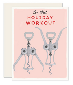 Holiday Workout - Christmas Greeting Card