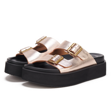 Load image into Gallery viewer, Ace Slide Rose Gold Black
