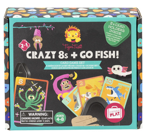 Crazy 8s + Go Fish - Card Game Set