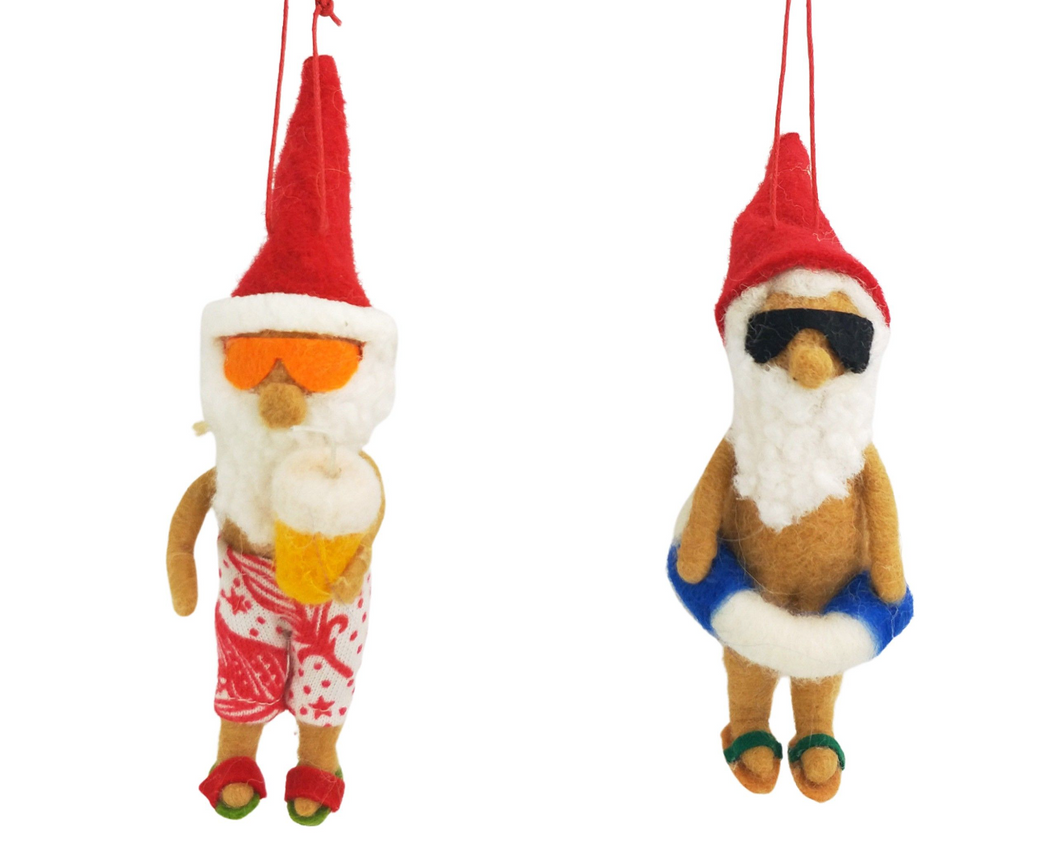Summer Santa Hanging Ornament - 2 styles