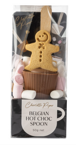 Charlotte Piper Hot Milk Chocolate Spoon with Gingerbread Man