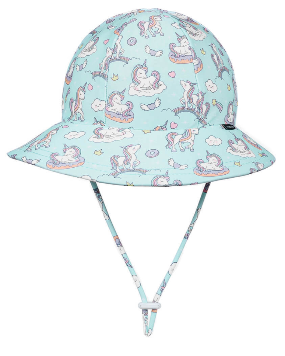 Ponytail Swim Bucket Beach Hat - 2 Designs